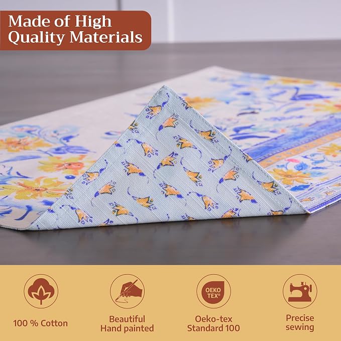 Maison d' Hermine Placemats Set of 4 Reusable 100% Cotton | Cloth Place Mats - Image 3