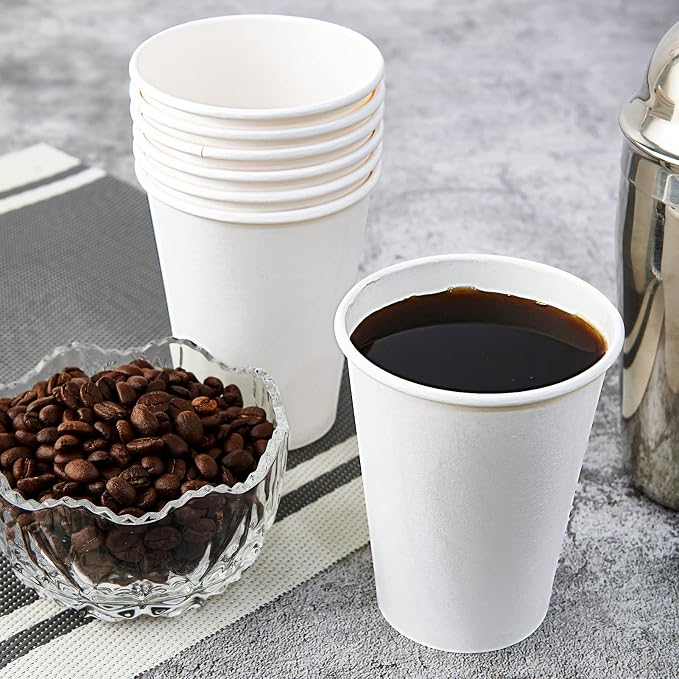 Turbo Bee 12 oz Disposable Paper Cups, 270 Pack Paper Coffee Cups, Disposable - Image 2