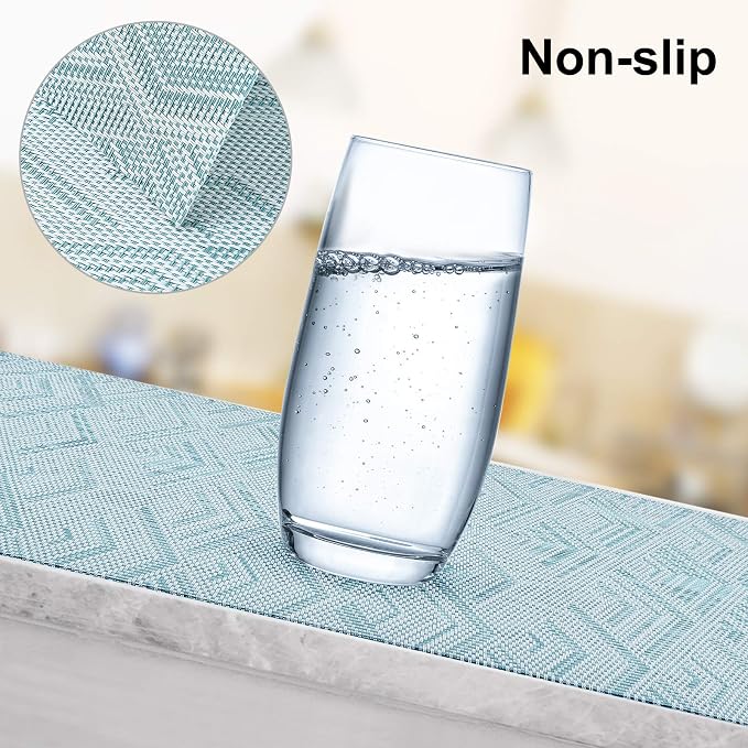 Aofmee Placemats Set of 6, Heat Resistant Place Mats, Washable Durable PVC - Image 4