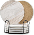 6Pcs Absorbent Coasters Set by Hoewina