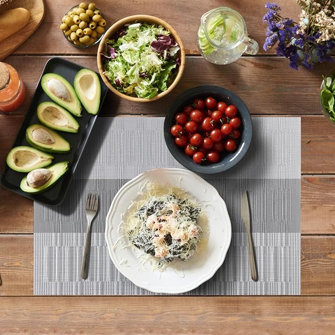 Aofmee Placemats, Heat Resistant Place Mats Set of 6, Washable PVC Table Mats - Image 5