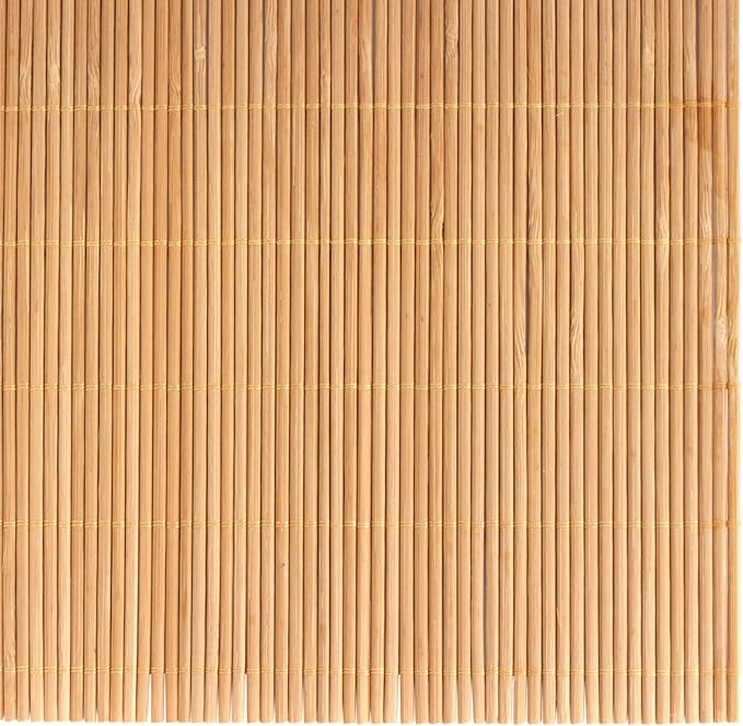BambooMN Carbonized Bamboo Matchstick Table Runner, 2 Pieces | Natural - Image 3