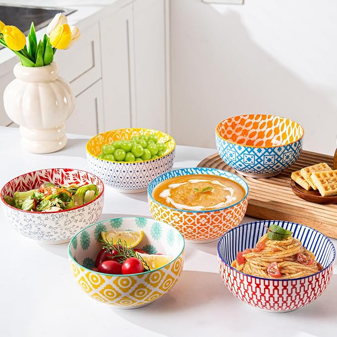 Ceramic Soup Bowls Set - 23 Oz Deep Cereal Bowl - Image 5