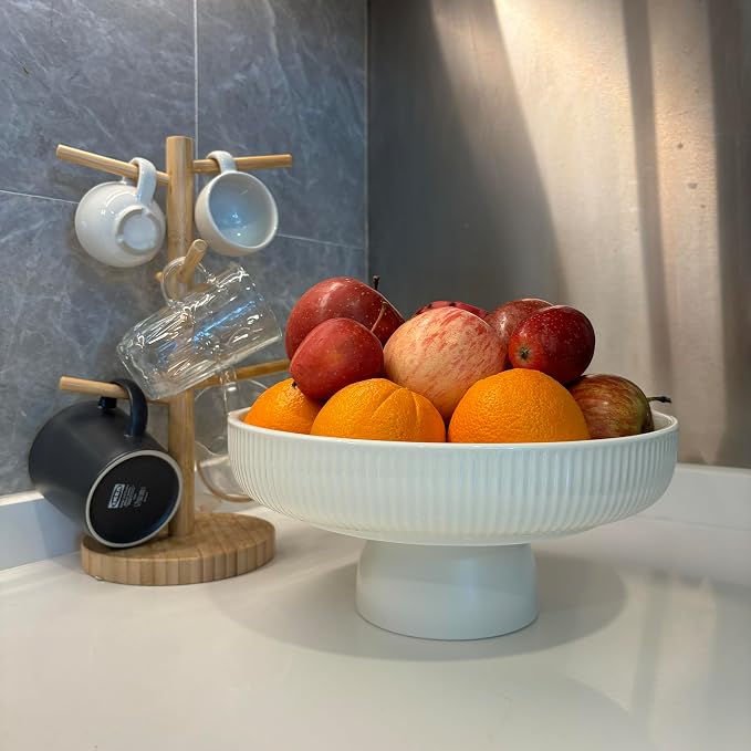 11" Ceramic Fruit Bowl for Kitchen Counter - Image 5