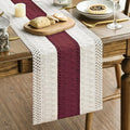 Artoid Mode Red Farmhouse Rustic Christmas Table Runner 12x48 Inch | Seasonal by ArtoidMode