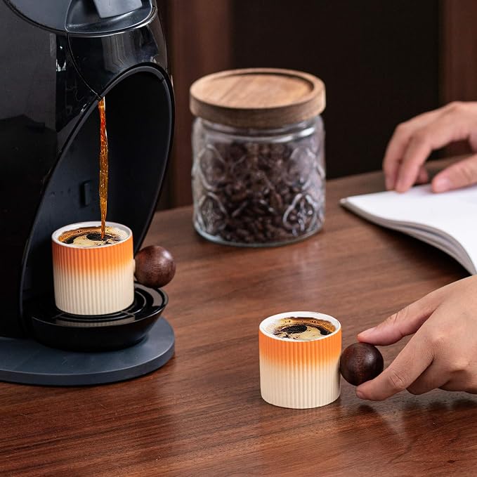 Ceramic Mini Espresso Cups Demitasse Cups - Image 5