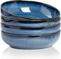 30oz Ceramic bowls set of 4-8" serving bowls by KYBSCZMoment