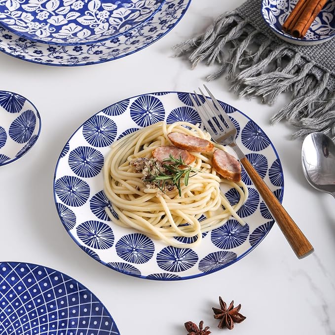 Selamica Ceramic Dinnerware Sets, 16 Pieces Dishes Set - Image 5
