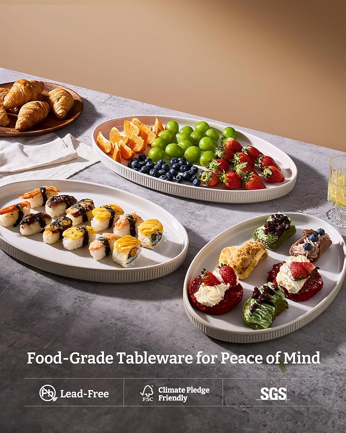 famiware Large Serving Platters Set of 3 Sizes - Image 5