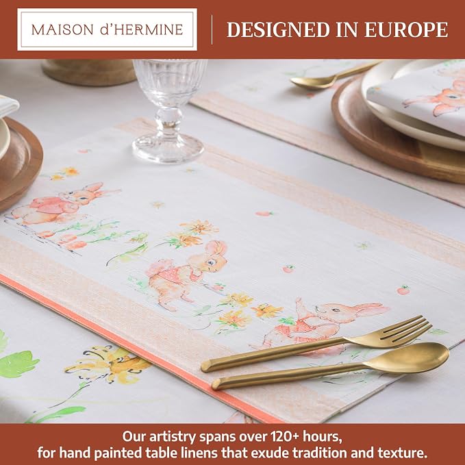 Maison d' Hermine Placemats Set of 4 Reusable 100% Cotton | Cloth Place Mats - Image 2