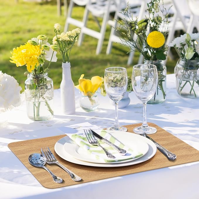 Aofmee Faux Leather Placemats Set of 6 - Image 7
