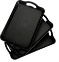 Cedilis 3 Pack Black Serving Trays by Cedilis