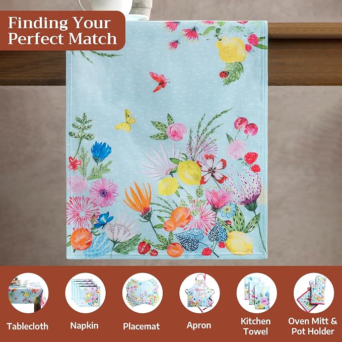 Maison d' Hermine Table Runner 100% Cotton 14.50" x 108" | Table Runners 108 - Image 4