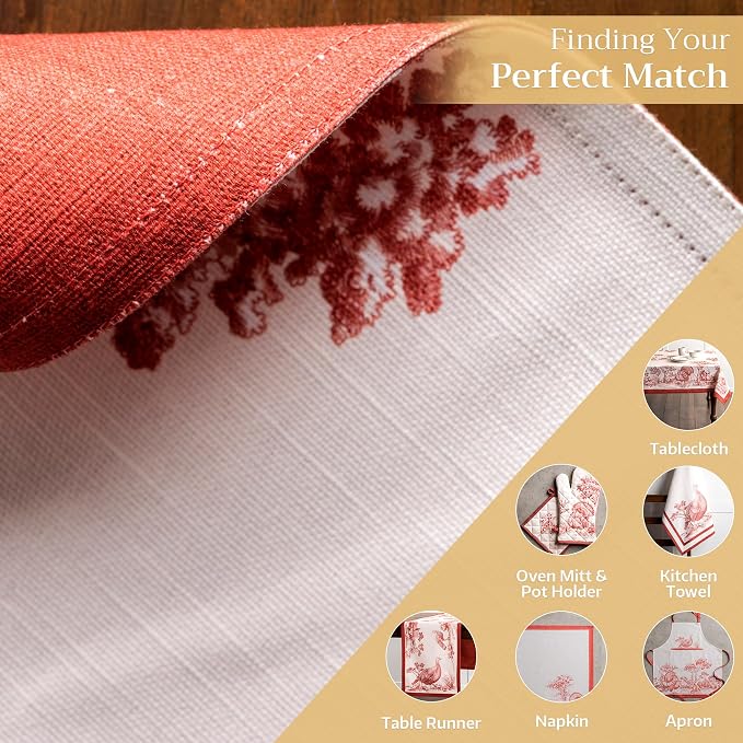 Maison d' Hermine Placemats Set of 4 Reusable 100% Cotton | Cloth Place Mats - Image 5