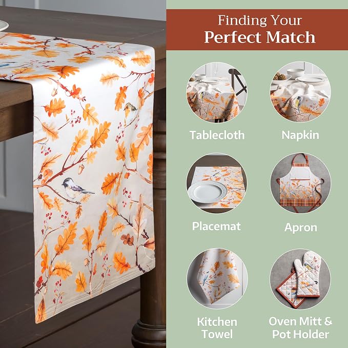 Maison d' Hermine Table Runner 100% Cotton 14.50" x 72" | Table Runners 72 - Image 5