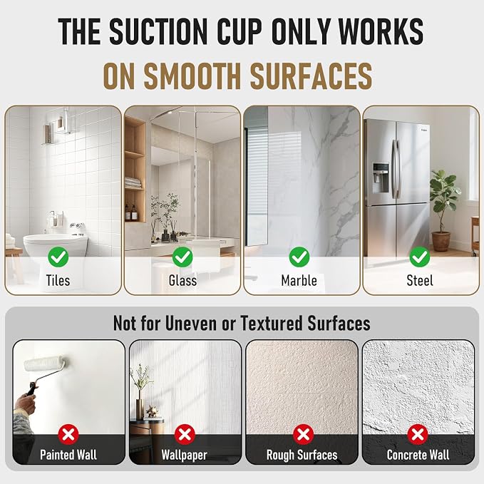 Suction Cup Hooks for Shower, Shower Hooks for Inside Shower, No Drill Bathroom - Image 4