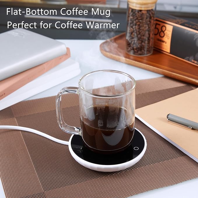 Glass Coffee Mugs, 16 oz Ice coffee cups, Large Clear Tea Cups Set of 2 - Image 3