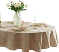 Newbridge Barcelona Luxury Damask Fabric Tablecloth, 60” Wide x 120” Oval by HomeBargainsPlus