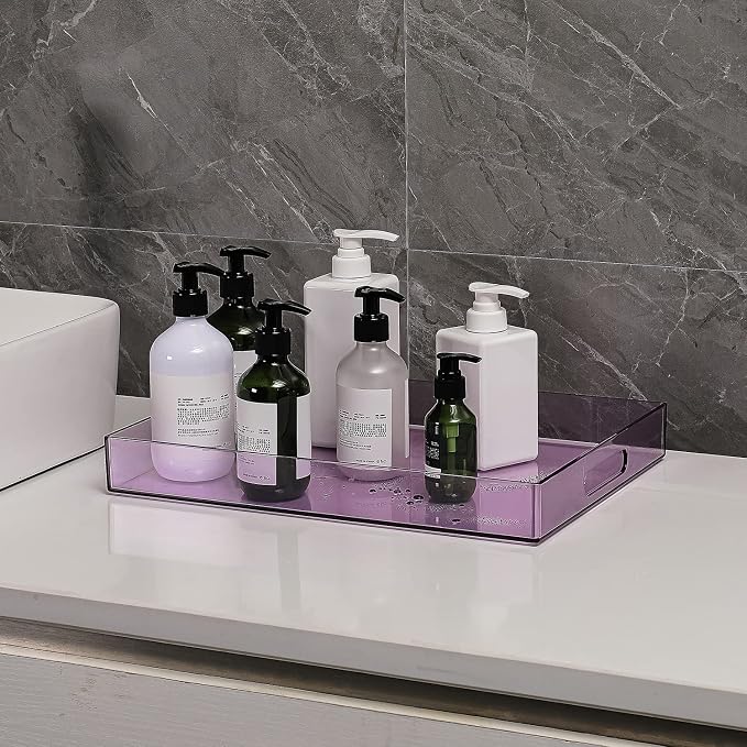Sooyee Violet Clear Acrylic Serving Tray - Image 3