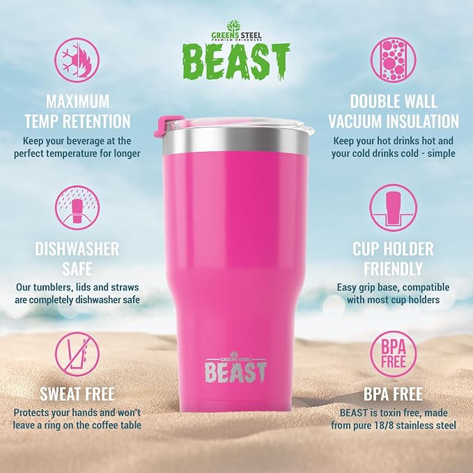 40 oz tumbler - Vacuum Insulated Tumbler - Leak Proof Stainless Steel Travel - Image 6