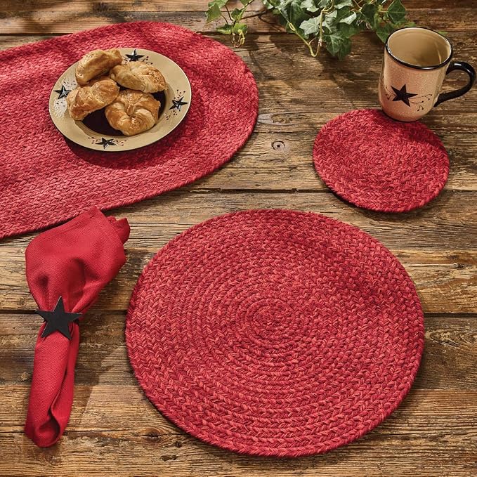 Park Designs Paprika Spice Bin Table Runner 15" x 54", Braided | Cotton | - Image 3