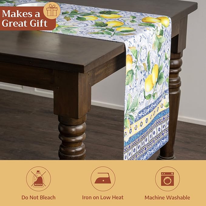 Maison d' Hermine Table Runner 100% Cotton 14.50" x 72" | Table Runners 72 - Image 5