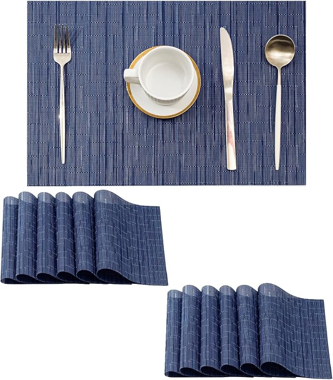 Leetaltree Blue Placemats Set of 12 by Leetaltree-ArtatEveryTable
