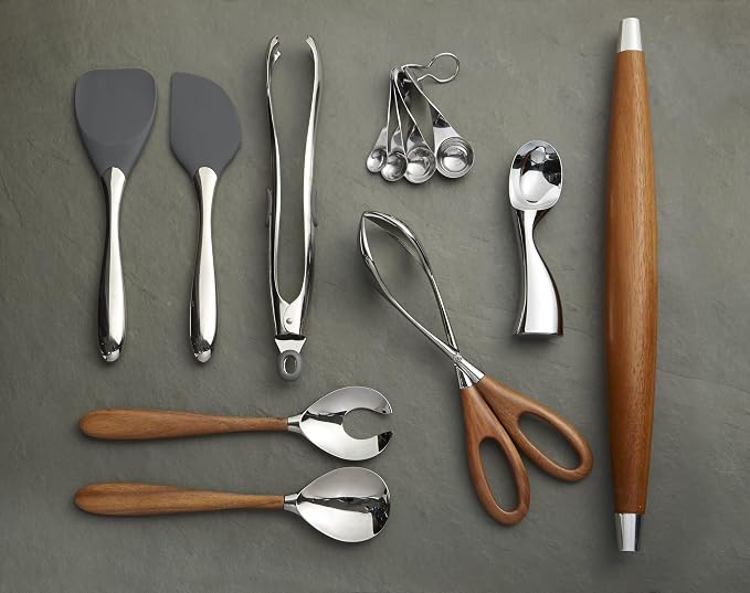 nambe Curvo All-Purpose Tongs | Stainless Steel Kitchen Tongs - Image 2