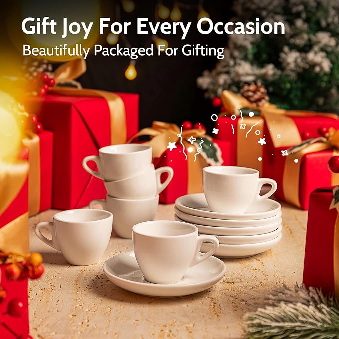 Sweese 4oz Porcelain Espresso Cups - Image 6