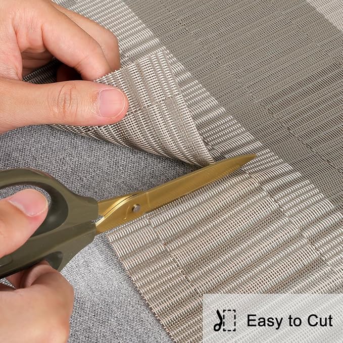 Table Runner 71 Inches Long, Vinyl Woven Farmhouse Table Runners | Washable - Image 5