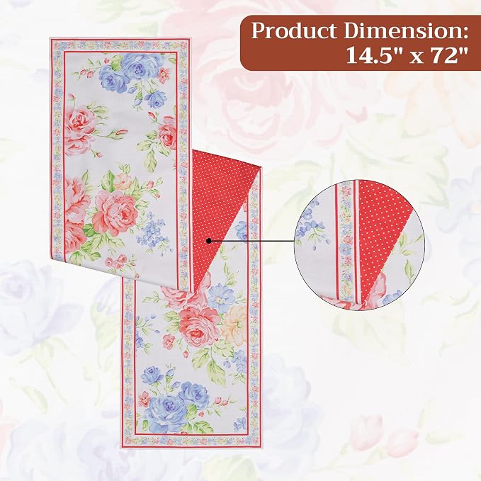 Maison d' Hermine Table Runner 100% Cotton 14.50" x 72" | Table Runners 72 - Image 7