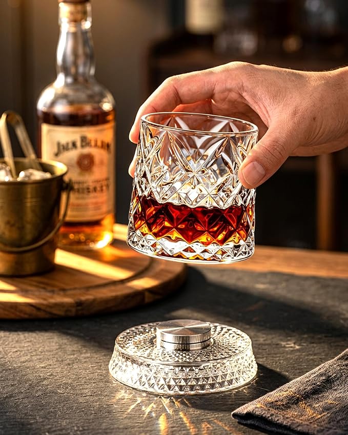 CEEFU 360° Spinning Whiskey Glasses Set - Image 7