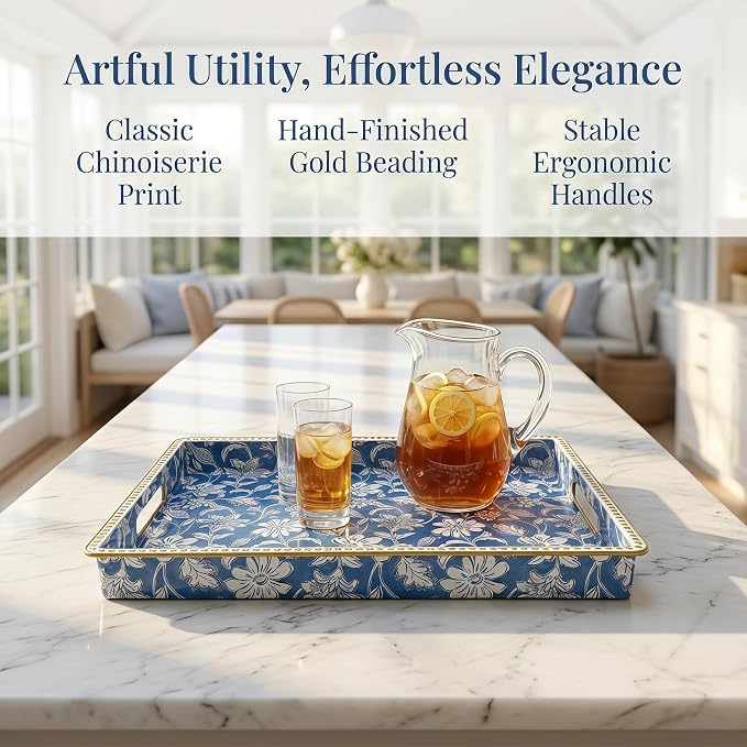 Rectangular Decorative Serving Tray - Image 4