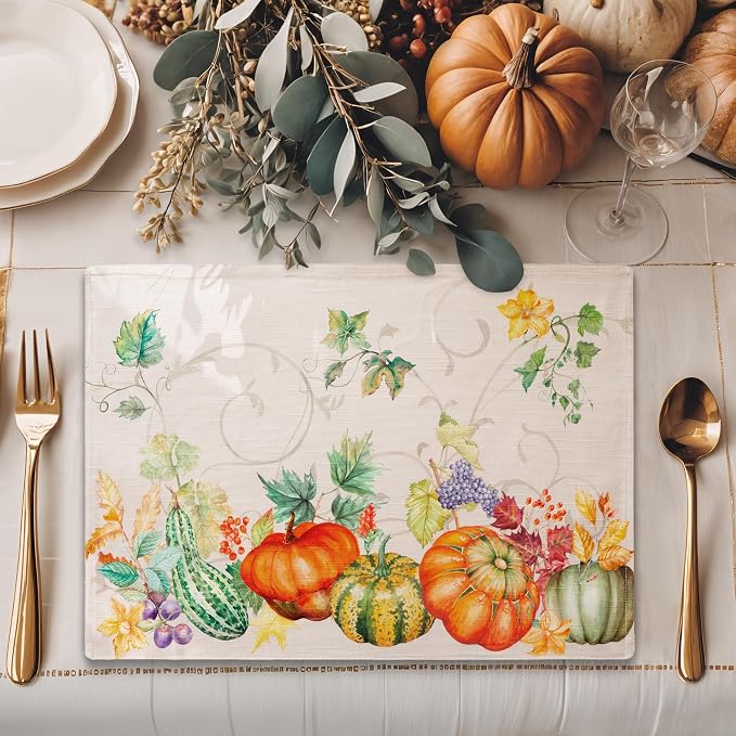Maison d' Hermine Placemats Set of 4 Reusable 100% Cotton | Cloth Place Mats - Image 5