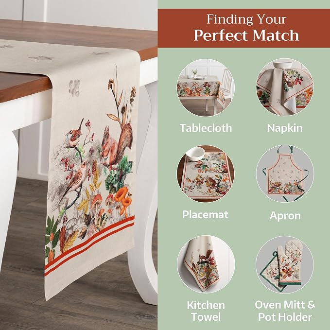 Maison d' Hermine Table Runner 100% Cotton 14.50" x 108" | Table Runners 108 - Image 6