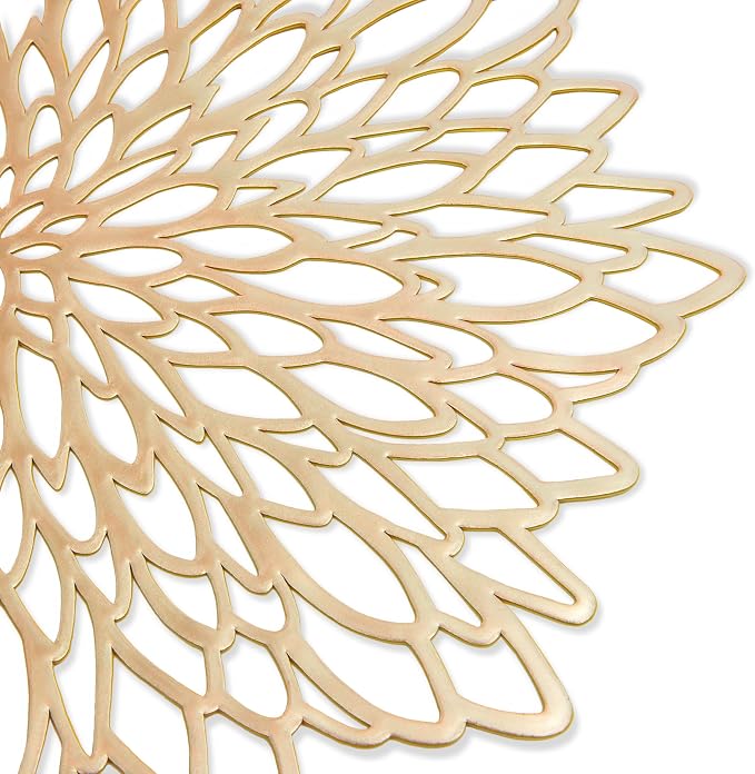 Juvale 10 Pack Gold Vinyl Placemats - Image 5