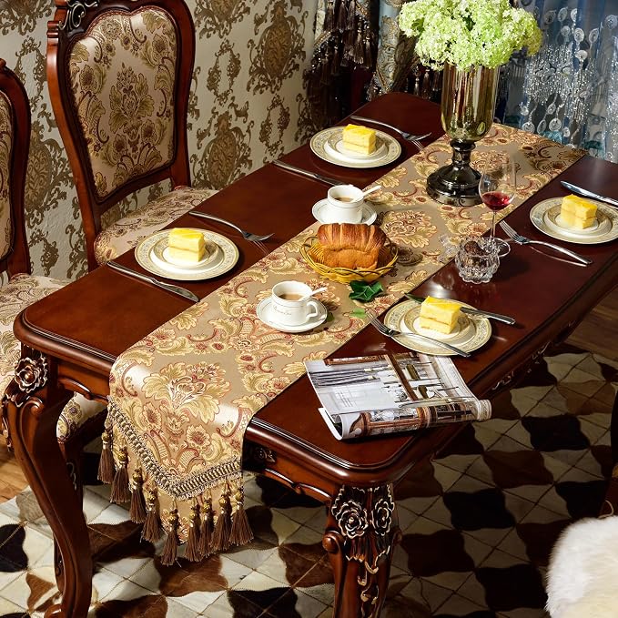 Extra Luxury Velvet Blue Table Runner 120 Inches Long - Image 5