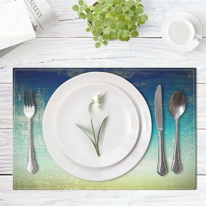 Emvency Farmhouse Placemats Set of 6, 12x18 Inch - Image 2