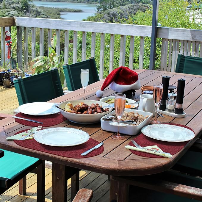 Placemats Set of 12 Washable, Heat Resistant Table Placemats Wipeable Faux - Image 8