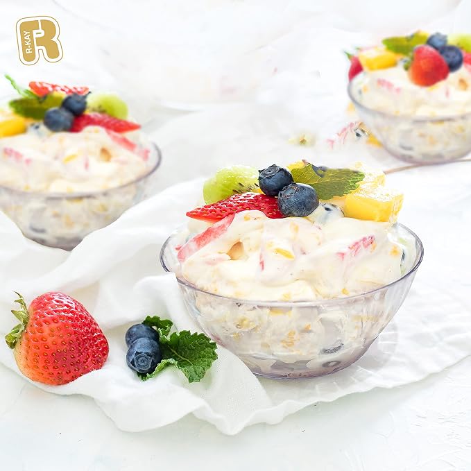R-Kay 6 Oz Clear Plastic Small Bowls - Image 4