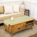 Solino Home 100% Pure Linen Table Runner Sage Green Hemstitch, 14 x 48 in | by SolinoHome