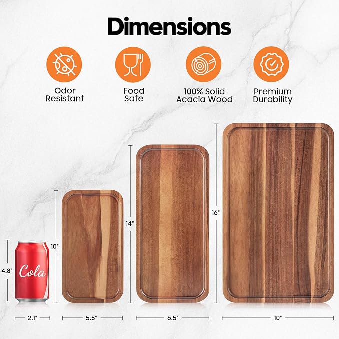 Small Wooden Tray and Platter, Mini Charcuterie Boards, Cheese boards, - Image 3