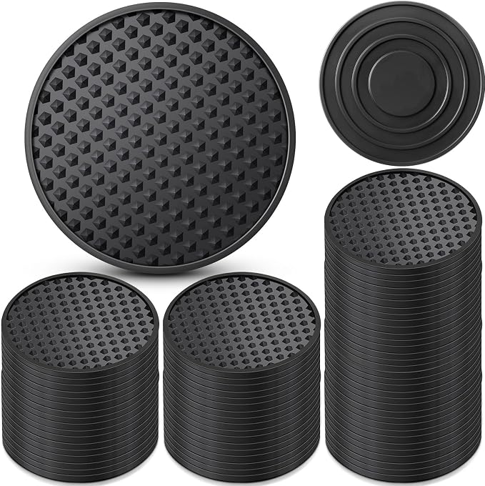 Eccliy 84 Pack Silicone Coasters by Eccliy