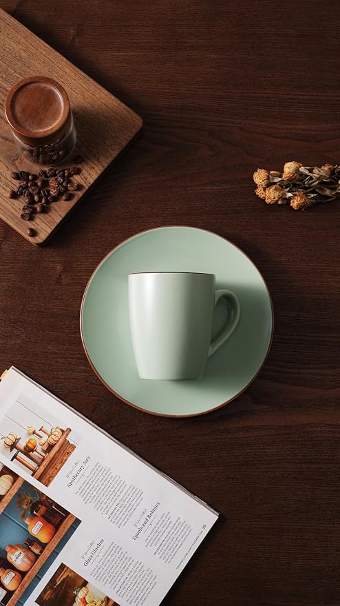 famiware Venus Coffee Mugs Set of 8, 13 oz Ceramic Stoneware Mug Cup Set | - Image 8