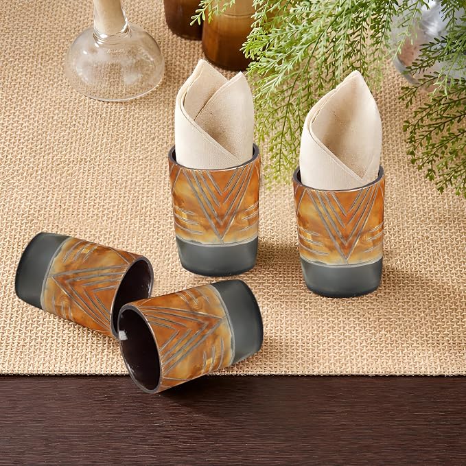 Handicrafts Home Viking Horn Shot Glasses Set of 12, Rustic Viking Drinkware - Image 7
