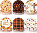 120 Pcs Fall Paper Plates 7 Inch Hello Fall Dessert Plates, Maple Leaves Dinner by Umigy