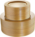 102 Pieces Solid Gold Disposable Plates by I00000