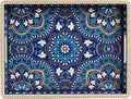Boho Serving Tray with Handles, Large Rectangular Decorative Ottoman Tray with by UOEKCS