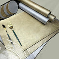 Semi-Gloss Placemats and Coasters Sets, Imitation Leather Effect Placemats Set by Unknown