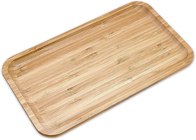 Bam&Boo Bamboo Serving Tray Natural Minimalist Rectangular Coffee, Decor by BamBoo